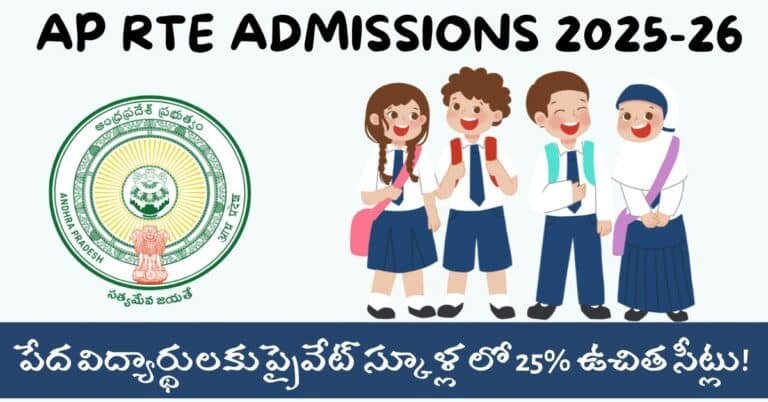 AP RTE Admissions 2025-26 Free Seats Notification