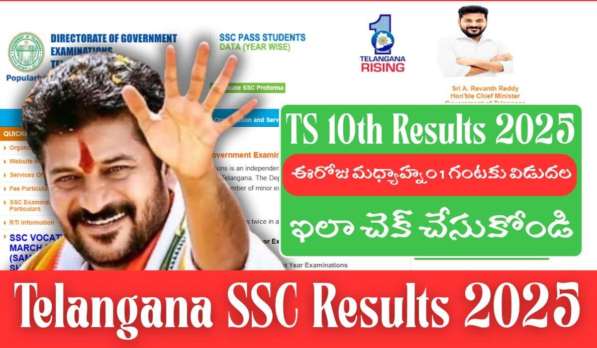 Telangana SSC Results 2025