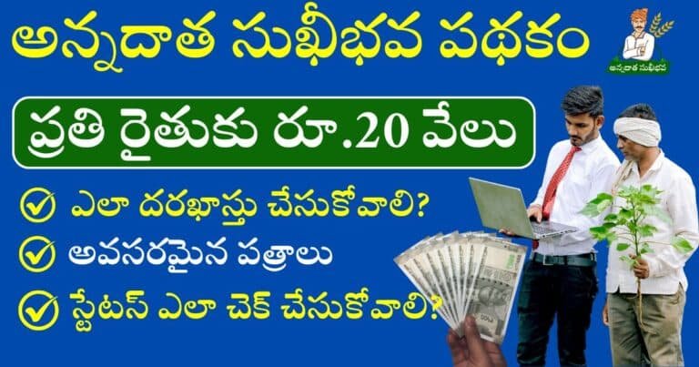 AP Annadata Sukhibhava Scheme 20K Apply Link